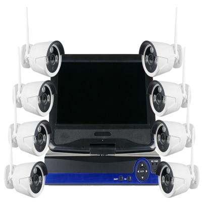 China New 10 Inches Screen NVR HD IP Camera Kit Wireless 8CH 1080P WIFI NVR Kit for sale