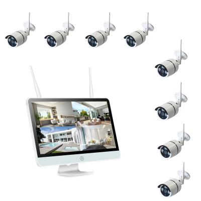 China New 15.6 inch HD Monitor 2.0MP H.264 HD NVR Ip Camera Kit 8CH 1080P CCTV Home Security IP Camera System for sale