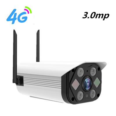 China CMOS Sensor Wireless Wifi Ip Security Outdoor Camera 3.0mp 4G SIM Card 40m Ir Distance for sale