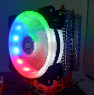 China Kupferne/Aluminium CPU RGB Kühlvorrichtung 90mm 4 Heatpipes Intel LGA 115X/AMD traf zu zu verkaufen