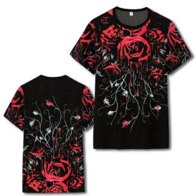 China Anti Shrink OEM Customized Short Sleeve Digital Dye Sublimated Tank Top Polyester Spandex Sublimation 3d T-shirt Printing for sale