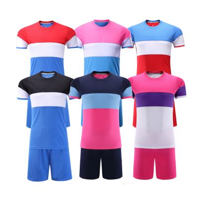 China Antibacterial OEM Customized Team Soccer Uniforms Set Adult Singlets Football Suit For Foot Training Men Sports for sale