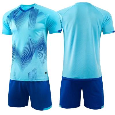 China Antibacterial Wholesale Kids Youth Adult Running Soccer Uniforms Soccer Jersey Set Kits Soccer Sport Customizes Best Soccer Uniforms Custom for sale