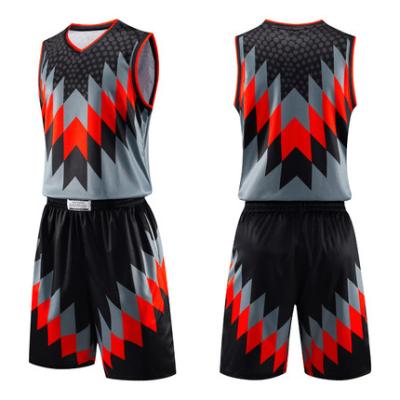 China Adult Kids Basketball Tank Tops Antibacterial Suits Kid Men Basketball Sport Uniform Kit Shirts Shorts Set Chinese Printed Training Wear Custom for sale