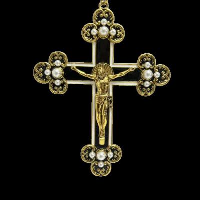 China Wholesale Coronado China High Quality Indiana Jones Cross Props Gold Necklace Resin Cross Ornament for sale