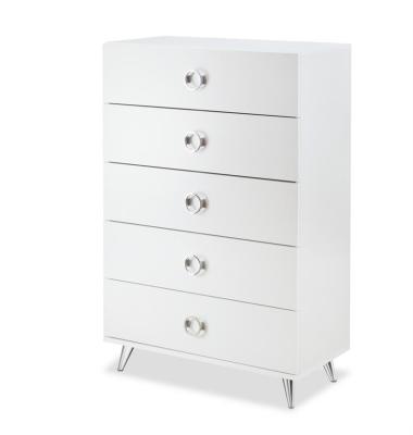 China HANYEE Multi-Function Modern White Five-Drawer Dresser Drawer Chest Universal Modern Universal Living Room Bedroom for sale