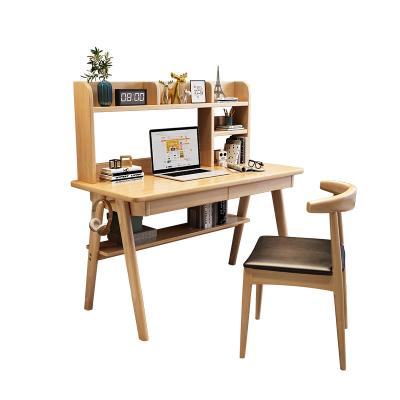 China HANYEE Extendable Modern Multifunctional Study Desk with Chair for Kids, Writing Desk with Storage for sale