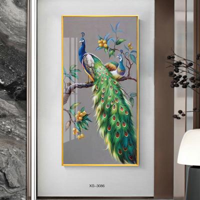 China Classical Large Size Vertical Alloy Canvas Decor Modern Abstract Oil Painting Frame Customized for sale