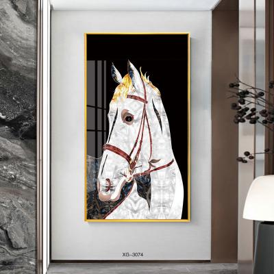 China Classic Stretching Canvas Ornaments Modern Abstract Retro Oil Painting Wood Frame for sale