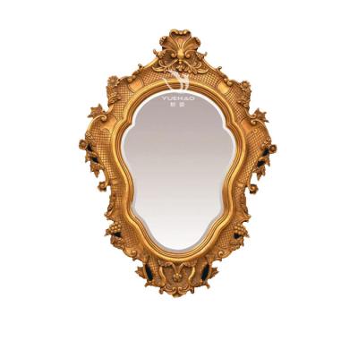 China New Home Design Resin Mirror Frame Classic Royal Classic Wall Decoration Frame for sale