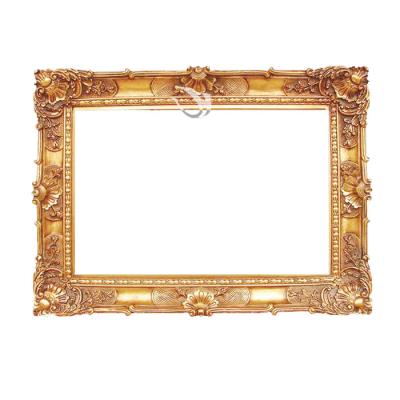 China Large Square Classical Home Decoration Resin Photo Frame Art Oil Painting Frame for sale