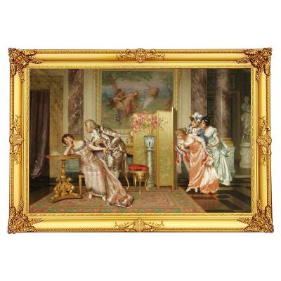 China Vintage Custom Handcrafted Ornaments Elegant European Wooden Decoupage Picture Frame for sale