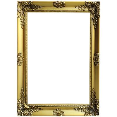 China Vintage Customized 5cm Border Width European Wood Carved Oil Painting Frame for sale