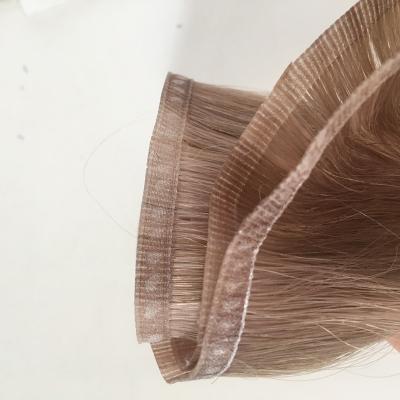 China Soft Clean Natural High Quality Flat Wholesale Colored Hair Silk Weft Hair Weft for sale