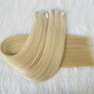 China No Invisible Pulled New Jpson Super Double Back Hair Weft Can Be Cut Virgin Hair Seamless Genius Weft Extension for sale