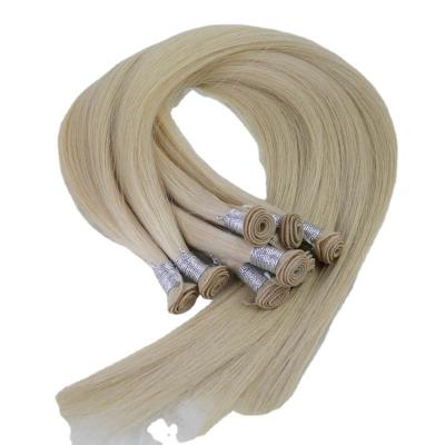 China Clean Soft Hot Selling Hand Tied Weft Human Cuticle Aligned Hair Weft Extensions for sale