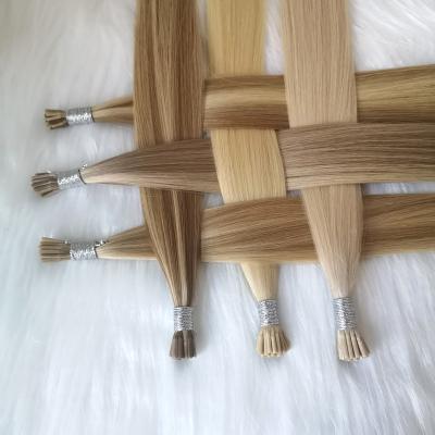 China Clean Soft Natural Color I Tip Hair Extensions Stick Tip Fashion Style Hair Tip High Quality Hair Extensions for sale