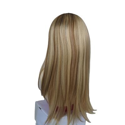 China Best Quality 8*8 Clean Soft Hair Topper Color P12/613 With Dark Root for sale