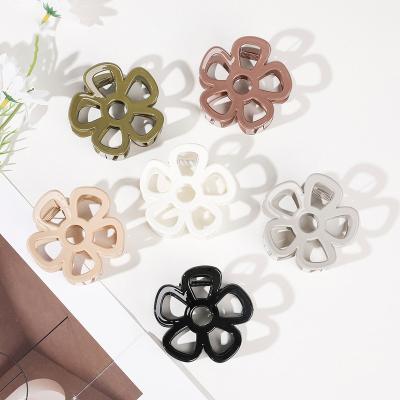 China 2023 Hot Selling Ins Decoration Hair Accessories Women Hairpins Shape Flower Morandi Hairpin Korean Hair Clips For Girls for sale