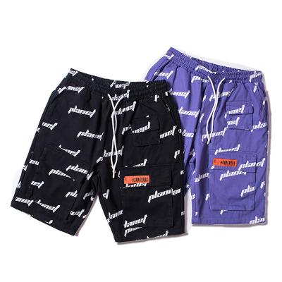 China Cheap Anti-wrinkle fashion summer men's beach shorts custom letter print for men's sports pants for sale