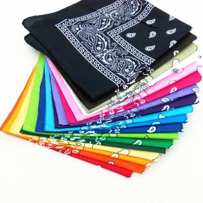 China New Arrivals Unisex Clear Color Custom Fitted Bandanna Custom Printed Logo Polyester Small Kerchief for sale