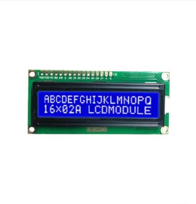 China 1602 Dot Matrix Character Spot Module LCM1602A LCD Module Yellow And Blue 2.4 INCH Screen Monochrome LCD Display for sale