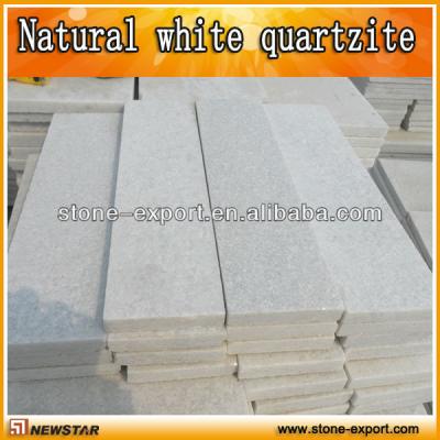 China Indoor And Outdoor Wall Decoration White Quartzite Paver for sale