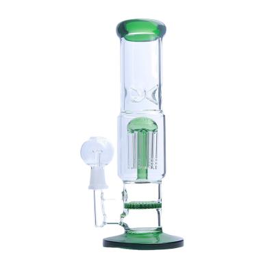 China China factory quality transparent glass hookah high temperature resistance wholesale green honeycomb filter healthy and durable for sale