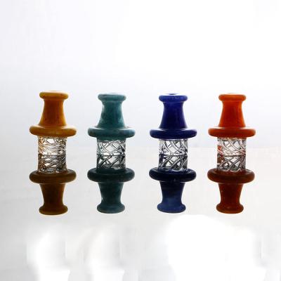 China China Factory Newest Design Borosilicate Glass Quartz Swivel Nail Multicolor Optional Wholesale Custom High Screw Cover for sale