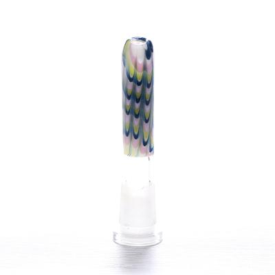 China China factory supply downstem glass diffuser 12MM to 19MM hookah bottles male female joint glass adapter for sale