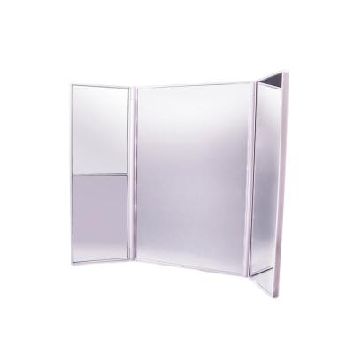 China Square Shape Magnifying Trifold 3 Way With 1X,/2X/3X Mirror Vanity Table Magnifying Mirror for sale