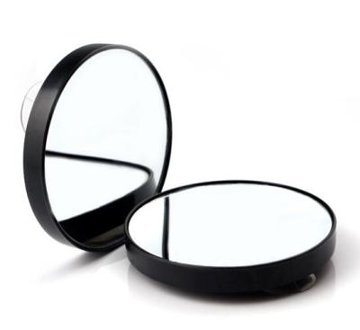 China 10x Lighted Magnifying Single Side Bathroom Mirror With Suction Cup for sale