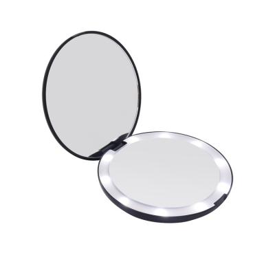 China Wholesale Low Price Customized Lighted Mirror LED Light Dot Light For Makeup Custom Pocket Handheld Mirror for sale