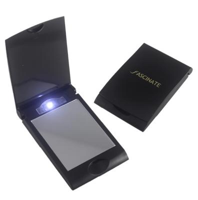 China Lighted Square Shape Pocket Led Mirror Single Side For Gift for sale