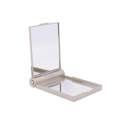 China Small Lighted Pocket Mirror 2 Sided 2X Magnifying Mirror for sale