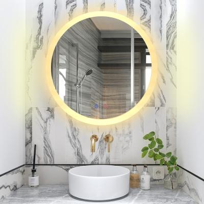 China JYD factory 60cm diameter direct illuminated round led backlit bathroom hotel lighted vanity mirror for sale