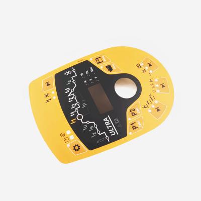 China DC 12 Volt PCB Membranschalter Panel unregelmäßige Form mit glänzender, matter Oberfläche zu verkaufen