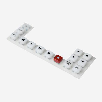 China Irregular Shape Silicone Rubber Membrane Switches Flame Resistant for sale