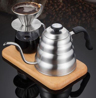 China WITH Cloud End Flush Pot Coffee LID Hand Lid Stainless Steel Mouth Thermometer Tropical Kettle for sale