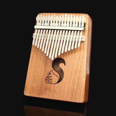 China Wholesale Price PURM 17 Finger Mahogany Master Piano Kalimba Hand Plucked Portable Kalinba Musical Instrument for sale