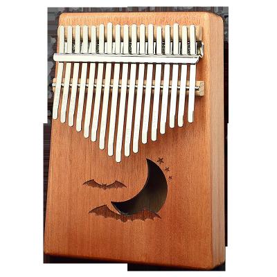 China Mahogany factory wholesale piano 17 keys kalimba finger piano portable musical instruments for sale