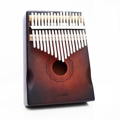 China Mahogany factory wholesale piano 17 keys kalimba finger piano portable musical instruments for sale