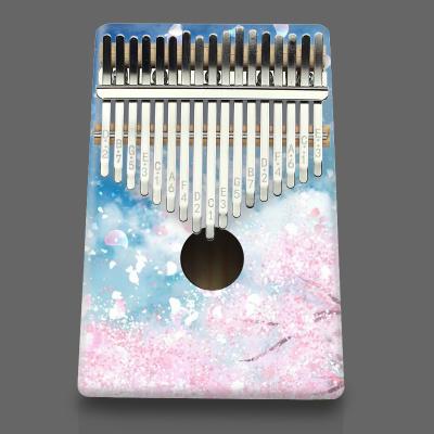 China Cheap HOT Factory Wholesale Impeccable Printed To Custom Design Kalimba 17 Keys Color Thumb Piano Finger OEM for sale