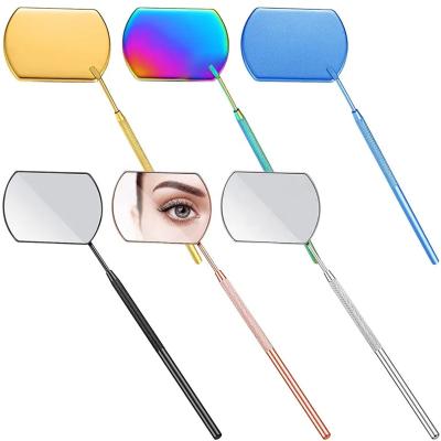 China Detachable Lash Beauty Eyelash Mirror Eyelash Extension Eyelash Cosmetic Mirror Portable Retail Convenient Square Shaped for sale