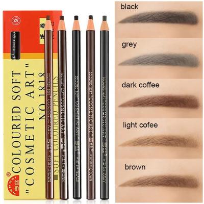 China Easy Coloring And Long Lasting Waterproof Microblading Brow Pencil Ensure Natural Makeup Peel Off Eyebrow Pencil Eyebrow Cosmetics Skin Off Pencil for sale