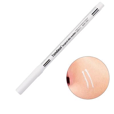 China Easy To Use Eyebrow Marker Pen Skin Marker Pen For White Eyebrow Shaping Permanent Makeup Accessories Skin White Surgical Marker Pen for sale