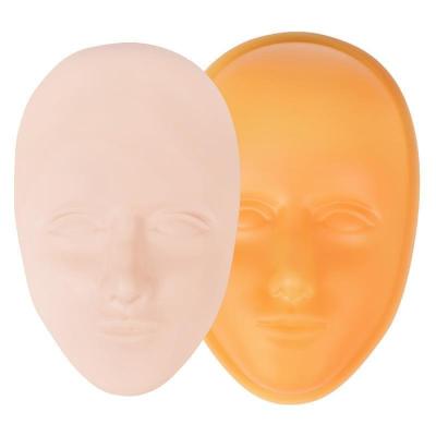 China Silicone Soft Facial Practice Head Training 5D Permanent Makeup Tattoo Skin Doll Face Head Display Head Mannequins for sale