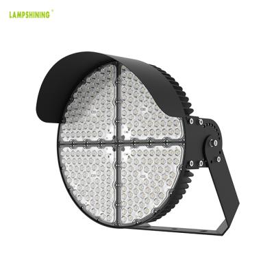 China Equipped with anti shone shield 10 25 40 thin round anti-glare 60 degree beam angle 600W high quality led light fixtures for outdoor high mast lighting for sale