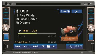 China HD Radio Bluetooth IR RDS Touch Screen Cd Dvd Player For Car 800x480 Resolution for sale