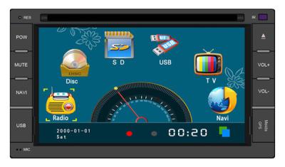 中国 補助の入力が付いている DVD RDS BT GPS RDS 車のマルチメディアのナビゲーション・システム 販売のため